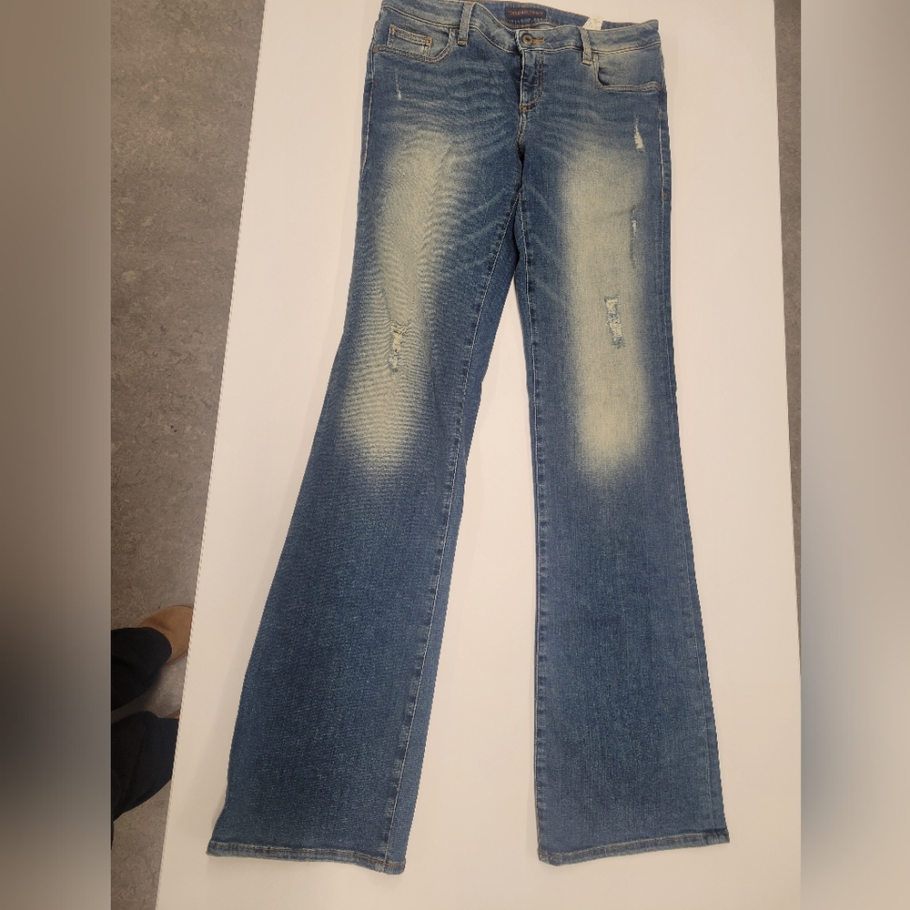 Trussardi Faded Blue Mid-Rise Flare Jeans Women's EU 30 US 8